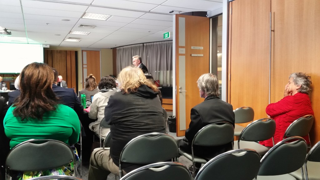 David Armstrong presenting evidence to Porirua ki Manawatu Inquiry